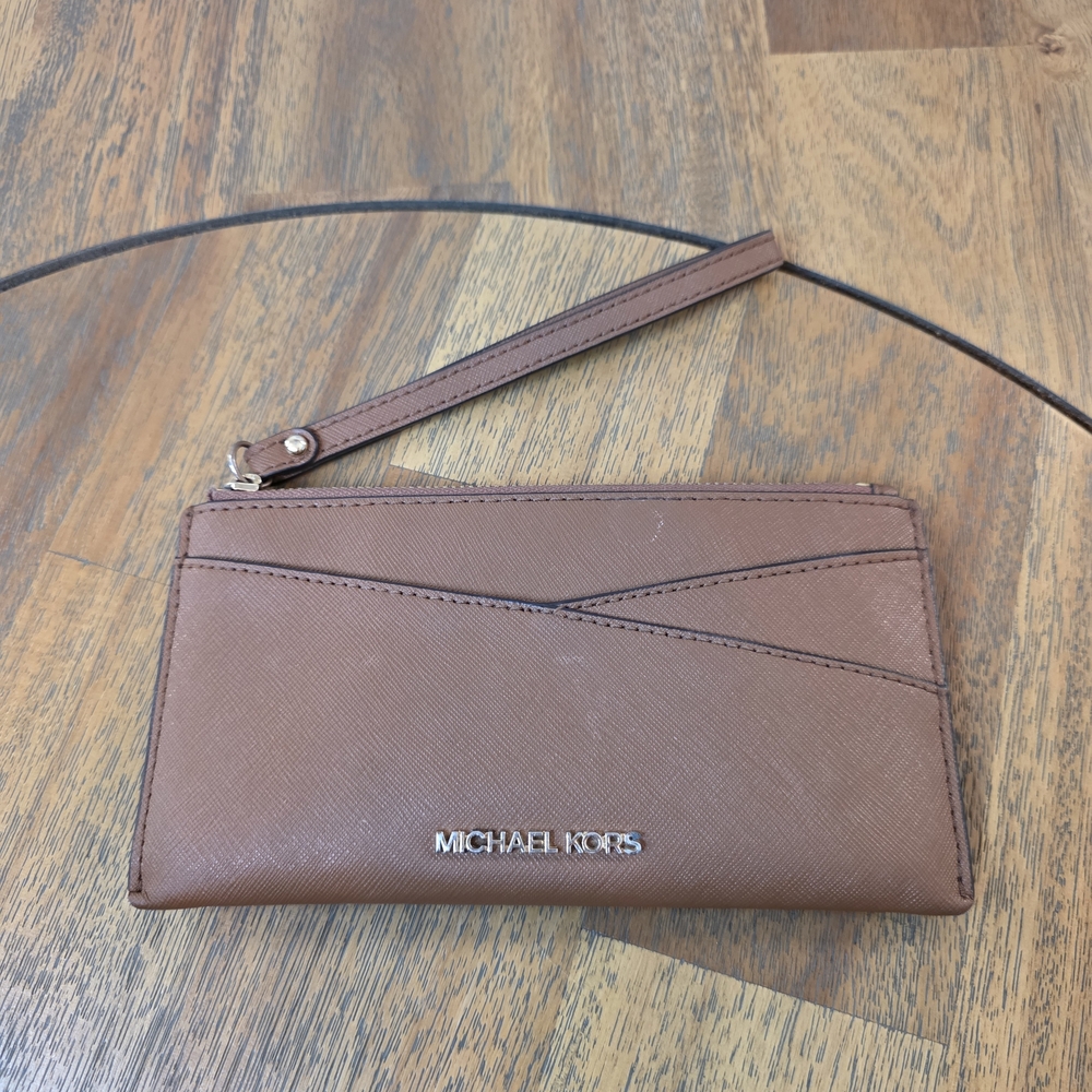 Michael Kors Brown Wristlet